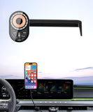 Masergogo Wireless Charging car Phone Holder for Kia EV9 2024 Accessories 12.3 inch Screen Fixed Clip,360 Rotation car Phone Mou