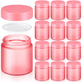 Norme 12 Pcs 4 oz Glass Jars with Lids Leakproof Round Airtight Empty Cosmetic Jars with Inner Liners Lid for Storing Lotions Po