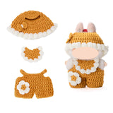 Hand-Crocheted Clothes for Labubu Clothes/for Labubu Outfits, 3-Piece Clothes Set for 17cm Lububu Doll, Doll Clothes Designer Ac