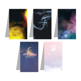 woopme in Tune with Universe Quotes Magnetic Bookmark Note Books Lovers Readers Gift Magnetic Page Clips Folding 5 PCs