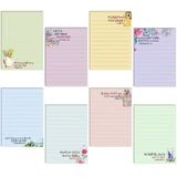 Gersoniel 8 Pack Christian Sticky Notes Small Scripture Inspirational Memo Pads Floral Design Adhesive Religious Bible Verse Quo