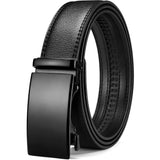 Diskary MenS Faux Leather Belt Automatic Buckle (Black;Free Size) (Pack Of 1)