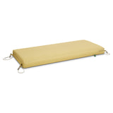 Duck Covers Weekend Water-Resistant Outdoor Bench Cushion, 59 x 18 x 3 Inch, Straw, Patio Furniture Cushions