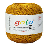 golo Crochet Thread Size 10 Cotton Yarn for Tatting Lace Thread 603