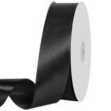 1 1/2 inch Black Ribbon,100 Yards 1-1/2 inch Black Stain Ribbon Solid Fabric Ribbon for Gift Wrapping Floral Bouquets Wedding Ho