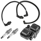 Caltric 2876049 4010425 Ignition Coil with Spark Plug Wire & Cap Compatible with Polaris Ranger 700 XP EFI 4x4 6x6 2006-2009 / S