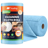 HASTHIP Microfiber Cleaning Cloth Roll, 50 Count, Reusable Absorbent Blue