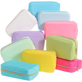 Sweetude 10 Pieces Nylon Makeup Bag Cosmetic Bags for Women Reusable Makeup Organizer Bag Cosmetic Travel Bag Big Capacity Toile