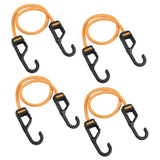 DEWALT DXBC300244 Black/Yellow 24Premium Heavy-Duty Bungee Cords, 4 Pack