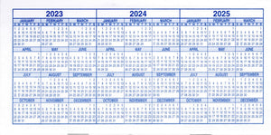 Checkbook Registers, 23-24-25 Calendars, for Personal Checkbook, Transactions Ledgers (10 Checkbook Registers)