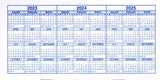 Checkbook Registers, 23-24-25 Calendars, for Personal Checkbook, Transactions Ledgers (10 Checkbook Registers)