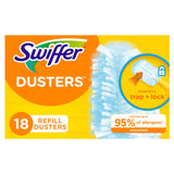Swiffer Feather Dusters MultiSurface Duster Refills, Bamboo, White, 18 count