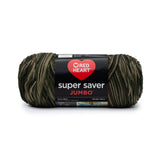 Red Heart Camouflage Super Saver Jumbo Yarn, 1 Pack, 1446 Foot