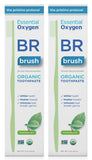 Essential Oxygen BR Certified Organic Toothpaste, for Whiter Teeth, Fresher Breath, Happier Gums, Tooth Sensitivity, Peppermint,