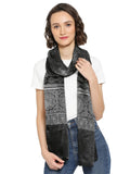 Dupatta Bazaar WomenS Black Ajarakh Scarf