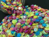 The Design Cart 8 mm Multicolour Designer Round Sequins Sitara for Embroidery, Embellishing Handbags, Apparels, Art Craft DIY Ki