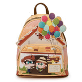 Loungefly Disney Pixar Up Working Buddies Womens Double Strap Shoulder Bag Purse,One Size