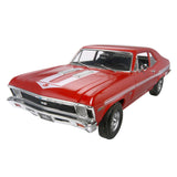 Revell 854423 69 Chevy Nova Yenko Model Car Kit 1:25 Scale 111Piece Skill Level 5 Plastic Model Building Kit, Red