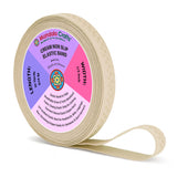 Mandala Crafts 0.5 Inch Elastic Silicone Gripper Tape for Clothing - 10 Yds Dotted Non Slip Elastic Band for Sewing - Cream Sili