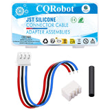 CQRobot JST 2.54mm XH SMD 3-pin 22AWG Electronic Computer Silicone Female Socket Connector Cable 21cm, Beige IC Male Plug and He