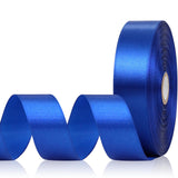 Aoropo Blue Satin Ribbon 1 Inch, 60 Yards Royal Blue Ribbon for Hair, Flower Bouquet, Gift Wrapping, Crafts, Graduation Wreaths,