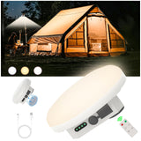 Camping Tent Light LED Rechargeable Portable Hanging Lantern with Remote,IPX5 Waterproof Outdoor Lights with Battery Power, Camp