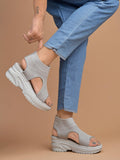 Shoetopia Women'S Sandal,Grey,5,B0DDJMBD4H