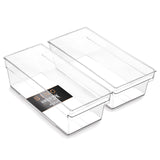 BINO | Plastic Storage Bins, Medium | THE HANDLER COLLECTION | Multipurpose Organizer Bins | Kitchen Pantry Organizers and Stora