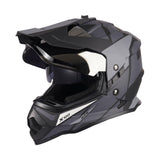 Orthrus DOT Certified Dual Sport Adventure Motorcycle Helmet UV Protected Visor for Snowmobile ATV Dirt Bike Off Road (X100,L)