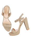Shoetopia Women'S Girls-Heel-1805 Heeled Sandal-3 Kids Uk (Girls-Heel-1805-Golden)-Eu36,Gold,3,B0D4VPYB5Q
