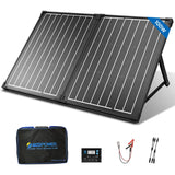 ACOPOWER 100Watt 12 Volt Portable Solar Panel with Waterproof 20A Charger Controller Foldable Solar Panel Kit Monocrystalline fo