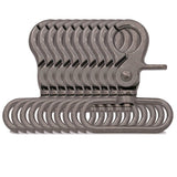 BIKICOCO 1-1/2'' Swivel Trigger Snap Hook Lobster Claw Clasp Spring Loaded Clip, Oval-Ring Ended, Gunmetal - Pack of 10