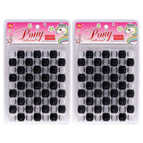 126 Pcs Beads Jewelry Making Kit DIY Hair Braiding Bracelet Ornaments crafts Jumbo Round Pony (Blackclear)