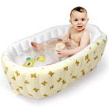 Mink Newborn to Toddler Bath Tub,Inflatable Baby Bathtub with Built-in Air Pump,Portable Travel Shower Basin with Back Support, 