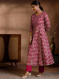 Libas Women'S Cotton Kurta Set (27863R_Pink Pink S