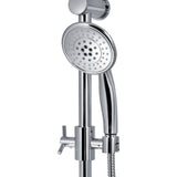 Pulse Showerspas 1010-Ch Adjustable Slide Bar For Hand Shower With Wire Basket Soap Dish, Polished Chrome