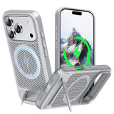 ZHOGTNEG for Magnetic Heat Dissipatio case for iPhone 17 Pro, for MagSafe, Cooling Drop Protection, Adjustable Kickstand case, I