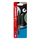 STABILO Ballpoint Pen | Flow | Pack of 1 | Black Including Blue Ballpoint Refill
