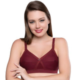 Trylo Women'S Non-Wired Bra (Krutika-102_Maroon_42),Marun,42,B00Y3FSU9Q