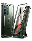 Dexnor for Samsung Galaxy S22 Ultra Case, [Built in Screen Protector and Kickstand] Heavy Duty Military Grade Protection Shockpr
