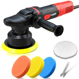 AOBEN Car Buffer Polisher,6 inch Dual Action Polisher,Random Buffer Polisher kit with 6 Variable Speed 1000-4500rpm,Detachable H