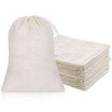 Boao 50 Pcs Cheese Cloth Tea Bags 6 x 8 inch for Straining Reusable Tea Filter Loose Empty Soup Spice Bags for Cooking Cold Brew