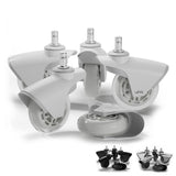 Replacement Office Chair Wheels for Carpet, Wood & Tile, Set of 5 - Premium Quality Office Chair Casters for Work & Gaming Chair