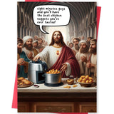 MQMRYeto Funny Religious Christmas Cards,Jesus Blessings Christmas Card Gift for Women Men,Xmas Cards with Envelopes