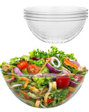 BESTVIP 150oz Glitter Gold Plastic Serving Bowls for Party, 4 Pack Large Disposable Chips 11.6inch Bowl for Salad, Snacks, Candy