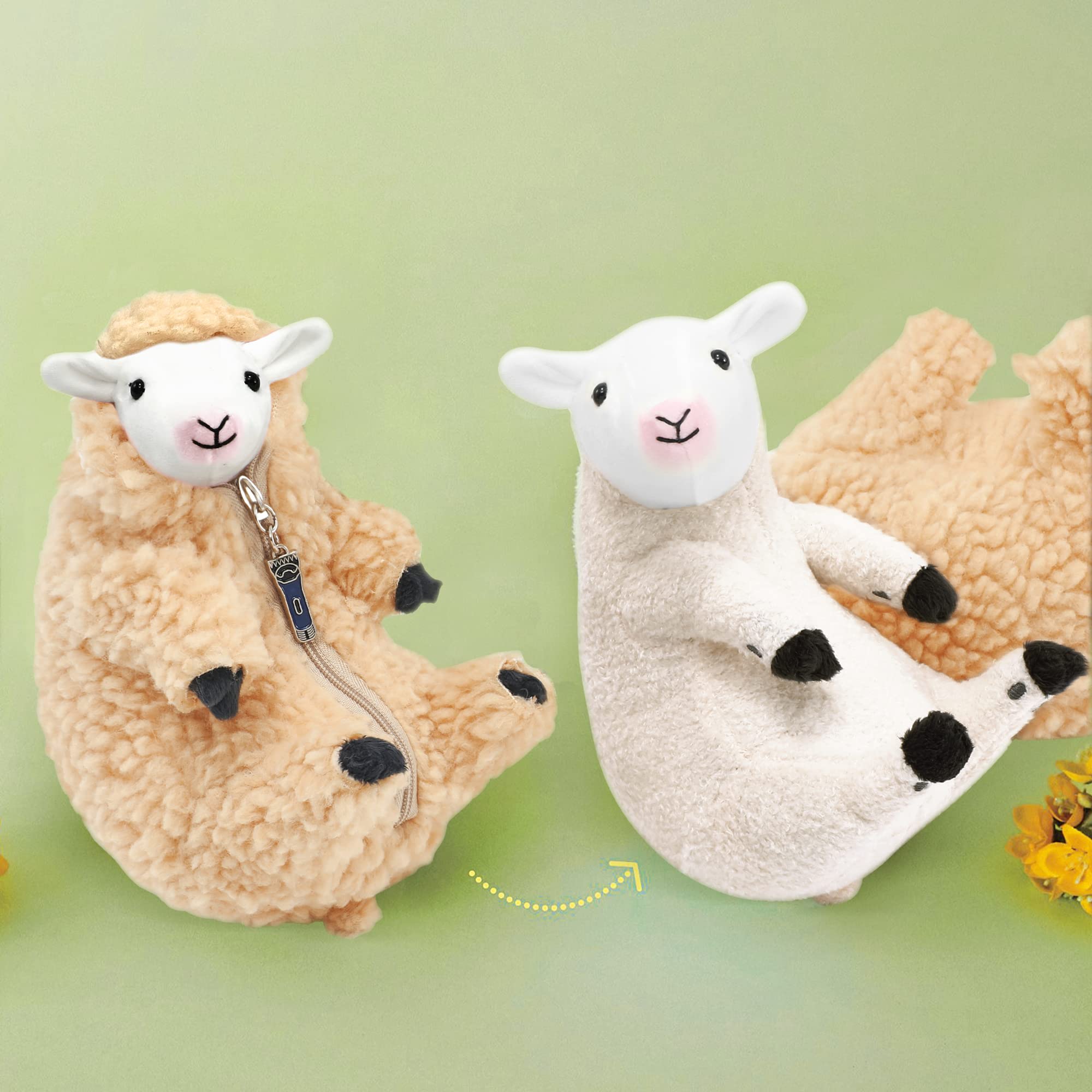 AGRIMONY Cute Shaved Sheep Stuffed Animals Kawaii Lamb Plush Toys Valentines Day Mothers Day Birthday Funny Gifts for Women Girl