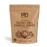 MB Herbals Activated Charcoal Powder from Coconut Shell 3.5 oz (100 Gram) Food Grade Coconut Charcoal Powder | for Detox | Face 
