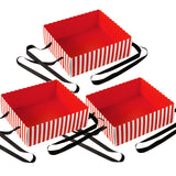 SATINIOR 3 Pcs Halloween Movie Night Snack Trays Wearable Snack Tray Party Tray Popcorn Trays Tables 20's Theme Popcorn Vendor C