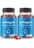 NutraChamps Collagen Boosting Gummies, Collagen Booster Gummy for Natural Collagen Production, Vegan Pectin Supplements Chews fo