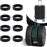 Rimdixa Luggage Wheel Silicone Protector Cover Trolley Wheel Cover Silicone Shock Absorption Wheel Cover For Trolley Bag Suitcas